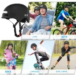 GUDOOK 성인용 자전거 헬멧(조명 포함) - 자전거 헬멧 남성 - 여성 - 스쿠터, 사이클링, 스케이트용 전면 및 후면 LED 조명 - 이미지 3