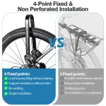 조절 가능한 알루미늄 합금 자전거 짐받이 그래블 바이크 범용 자전거 후면 선반 앞 포크 선반 가방 바이크패킹용 - 이미지 5