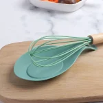 실리콘 스푼 거치대 레스트 패드, 뒤집개 에그비터, 내열성, 플레이스매트 트레이, 단열 매트, 주방 도구 - 이미지 4