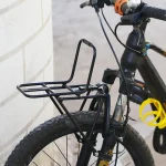 MTB 로드 바이크 프론트 패니어 랙, 자전거 화물 랙 로드 베어링, 15kg 자전거 캐리어 가방, 수하물 선반 브래킷, 사이클링 액세서리 - 이미지 2