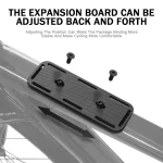 그래블 이스케이프 로드 바이크 사이클링 액세서리 러기지 카고 캐리어 랙 백 홀더 스탠드용 조절식 프론트 포크 확장 보드 - 이미지 5