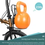 10KG 용량 산악 자전거 짐바구니 랙 화물 캐리어 랙 자전거 전면 랙 합금 수하물 여행 캐리어 랙 - 이미지 4