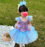 댄스 발레 의상 소녀 발레 드레스 레오타드 파티 여름 의상 소녀 드레스 어린이 옷 베스티도 발레린 생일 선물 - 이미지 5