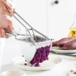 과일 야채 Juicer 감자 Ricer 스테인레스 스틸 감자 사수기 베이비 푸드 주방 항목에 대한 헤비 듀티 감자 Ricer 사수기 - 이미지 2