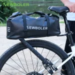 NEWBOLER 알루미늄 합금 자전거 짐받이 20L 비밀번호 잠금 자전거 여행용 MTB 및 그래블 바이크 자전거 랙 선반