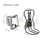 242F 자전거 화물 캐리어 랙 자전거 전면 랙 합금 수하물 여행 캐리어 랙 - 이미지 6