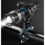 1개 360 ° 자전거 손전등 홀더 U 자형 헤드 라이트 고정 브래킷 이중 고정 야외 사이클링 필수 실용 도구 - 이미지 4