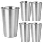 물컵 대용량 (스텐컵 600ml-5개) 맥주컵 304 스텐 음료컵
