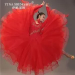 라운드 넥 다이아몬드 그라데이션 여성 볼룸 댄스 대회 드레스 왈츠 드레스 룸바 댄스 의상 볼 가운 S-XXL - 이미지 4