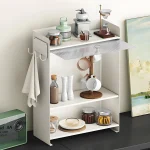 새로운 서랍 주최자 디럭스 데스크탑 메이크업 주최자 주방 선반 방진 머그잔 차 세트 커피 서랍 조리대 주최자 - 이미지 3