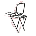 MTB 로드 바이크 프론트 패니어 랙, 자전거 화물 랙 로드 베어링, 15kg 자전거 캐리어 가방, 수하물 선반 브래킷, 사이클링 액세서리 - 이미지 6