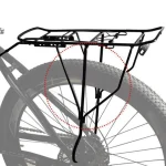 자전거 후면 화물 랙, 250kg 적재 용량 선반, 뒷좌석 휴대용 견고한 캐리어, 산악 자전거 캐리어 랙 - 이미지 4