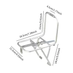 경량 접이식 자전거 앞 캐리어 카고 랙 V 브레이크 마운트 (20인치 산악용 접이식 자전거용) - 이미지 6