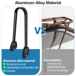 조절 가능한 알루미늄 합금 자전거 짐받이 그래블 바이크 범용 자전거 후면 선반 앞 포크 선반 가방 바이크패킹용 - 이미지 2