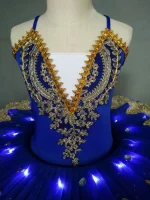 쇼 댄스 의상 어린이 발레 드레스 투투 아동복 베스티도스 베이비 발레 레오타드 여름 소녀 파티 드레스 발레리네 - 이미지 2